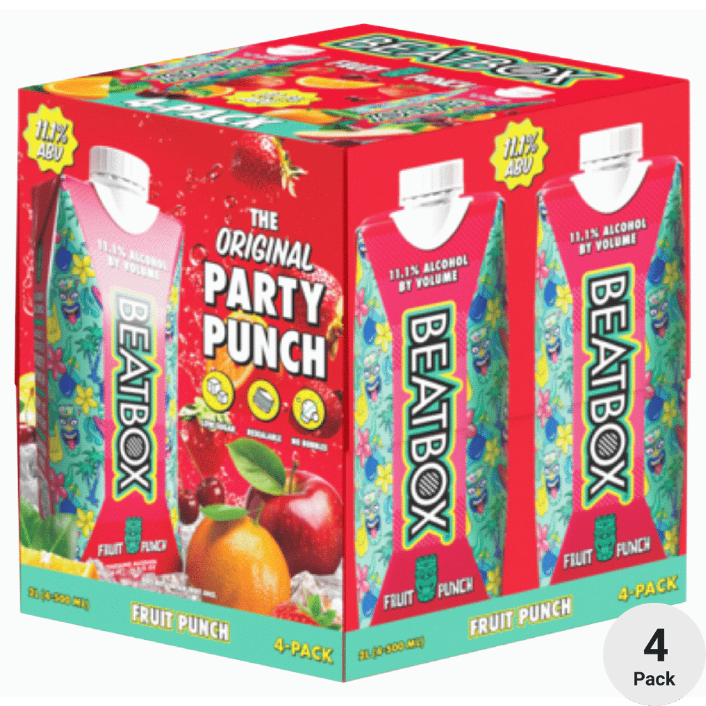 Beatbox Beverages Fruit Punch 4Pack500ml