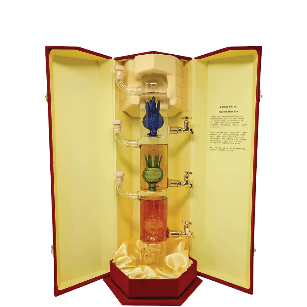 Casino Azul Glass Tequila Tower 750ml