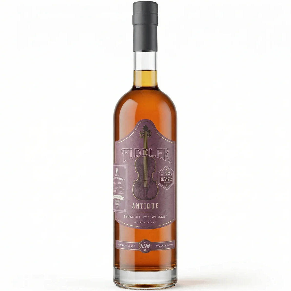 Fiddler Antique Straight Rye Whiskey 9 Years Old 750ml