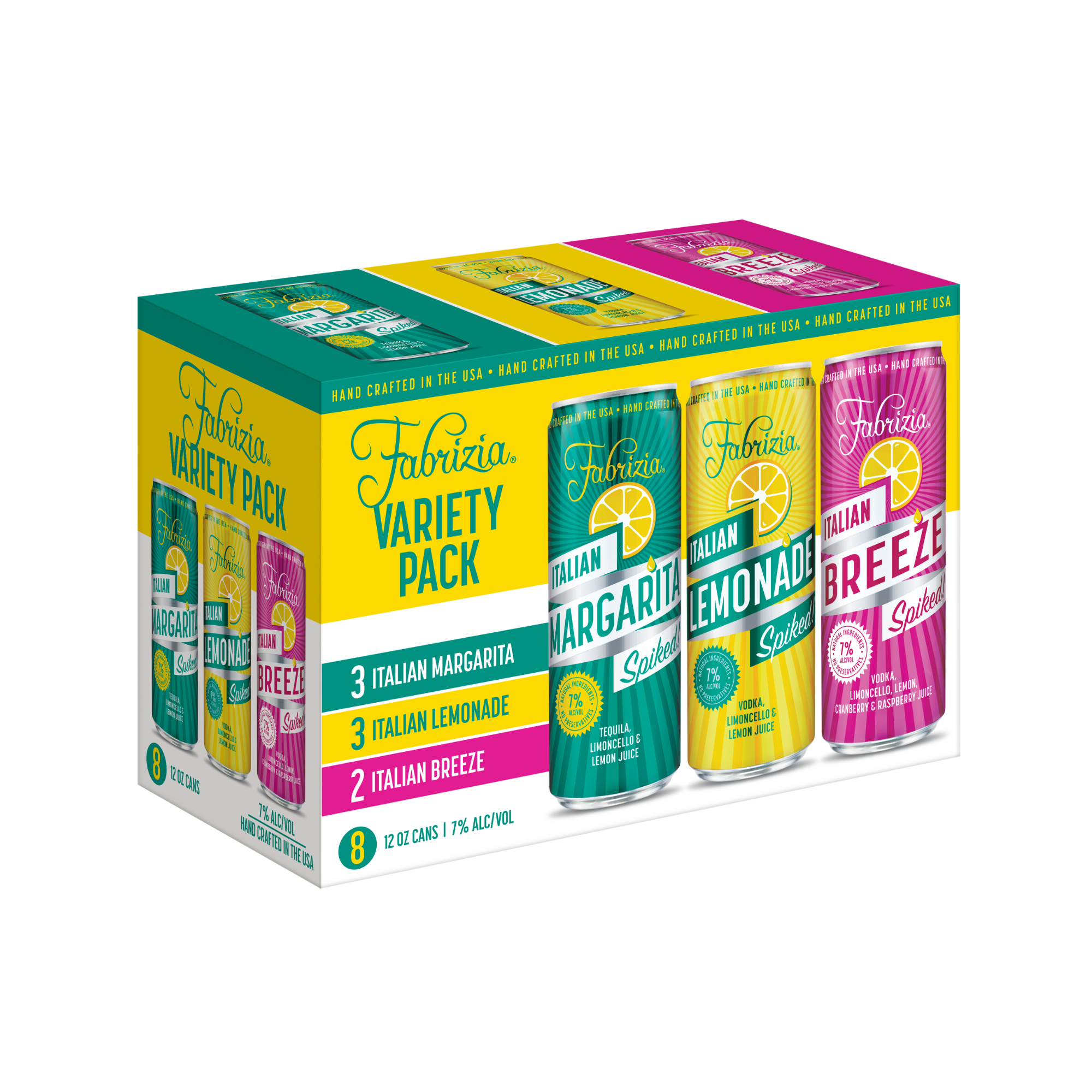 Fabrizia Italian Lemonade, Italian Margarita and Italian Breeze 8pk