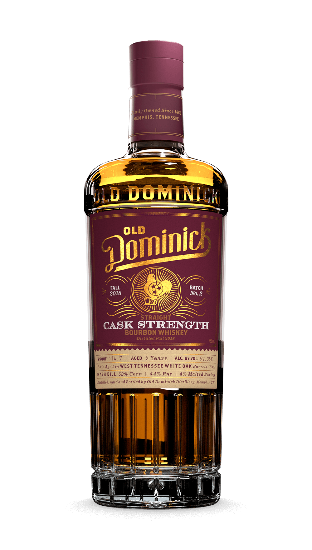 Old Dominick Distillery 6 Years Old Cask Strength Straight Bourbon 750ml