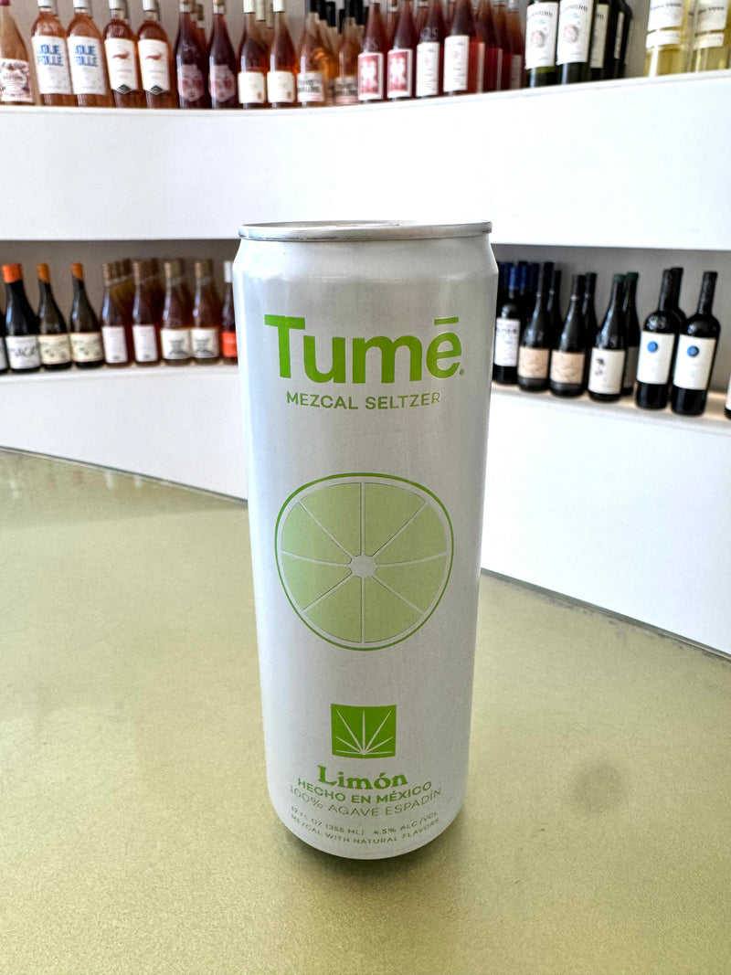 Tume   Limón   Mezcal   Seltzer   Limón 12oz can