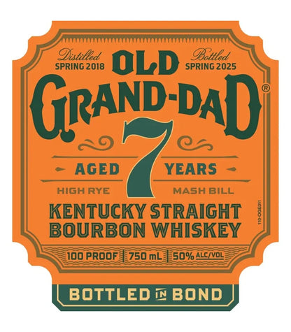 Old Grand Dad 7 Year Bottle in Bond Bourbon 750ml