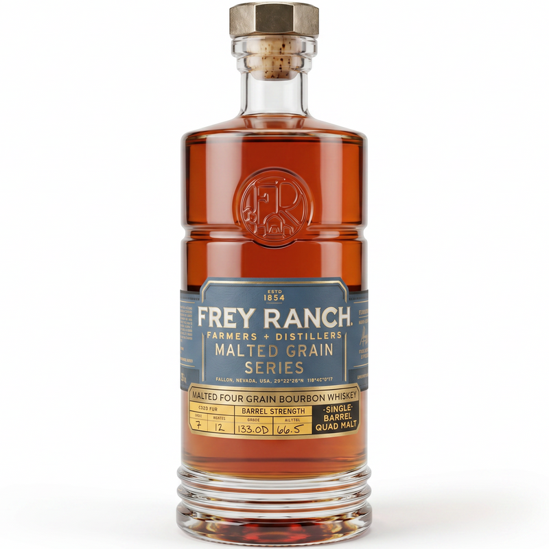 Frey   Ranch   Malted   Grain   Series   Quad   Malt   Bourbon   Whiskey   #3044   750ml